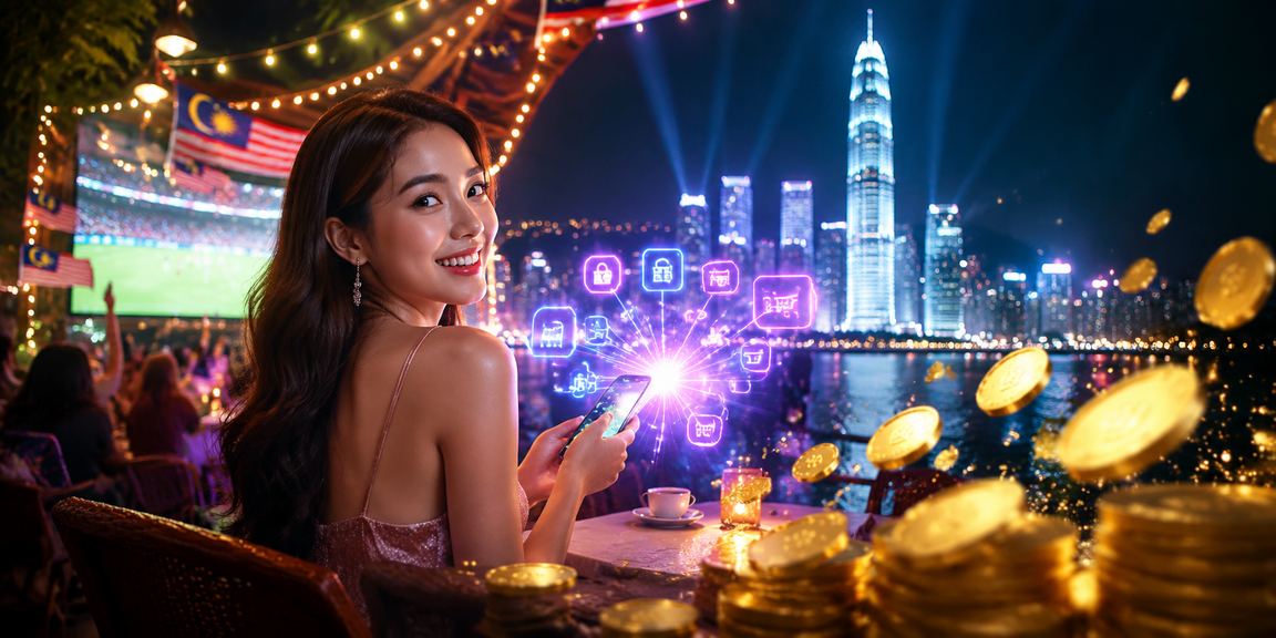 Pengguna Kuala Lumpur menggunakan telefon mudah alih untuk mengakses platform taruhan sukan d20n